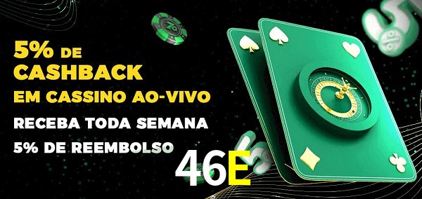 Promoções do cassino ao Vivo 46E